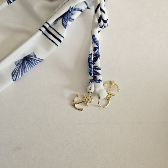 Nwt Shade And Shore Medium Nautical Beach Bathing Suit - Picture 2 of 8